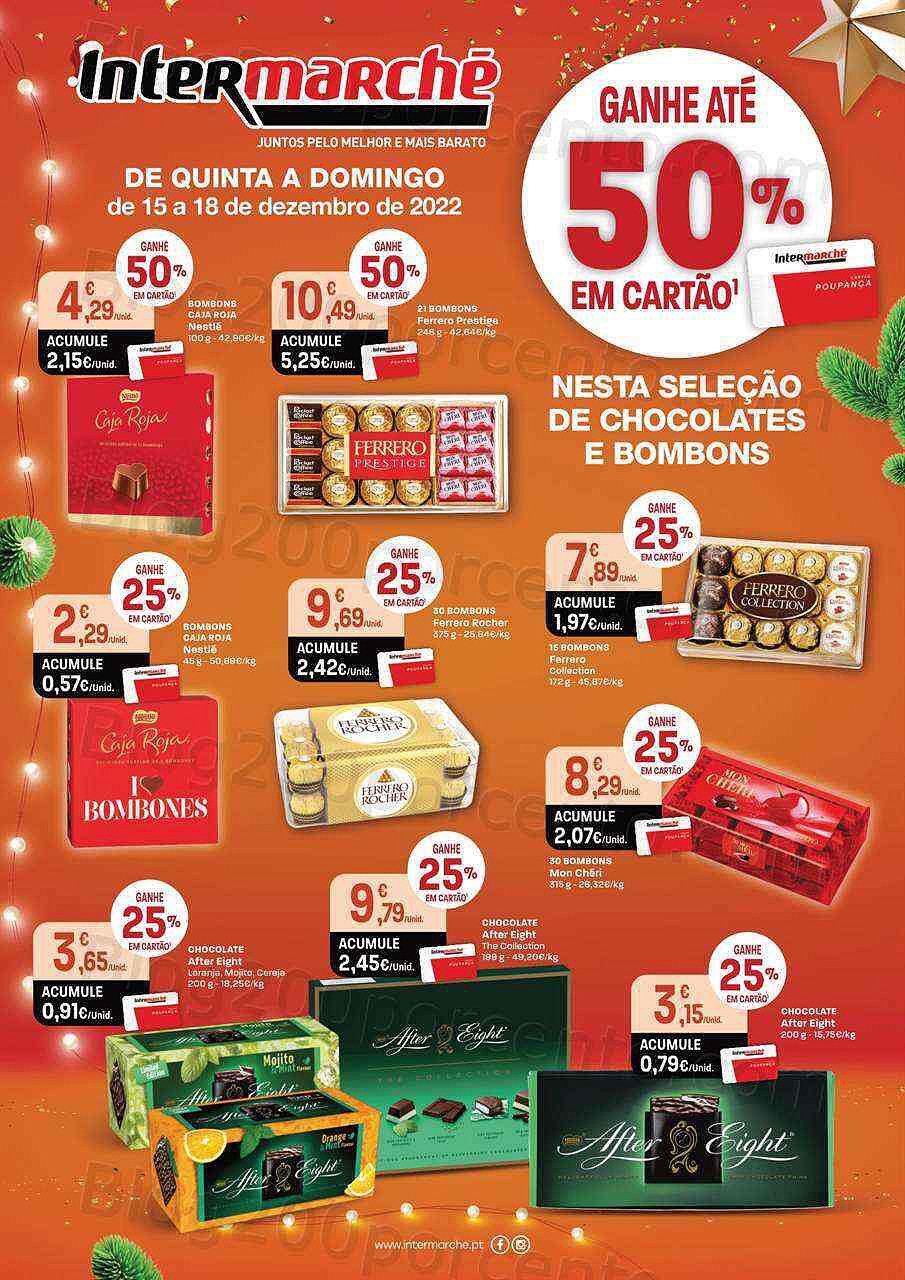 Antevisão Folheto INTERMARCHÉ Especial Chocolates Promoções de 15 a 18 dezembro