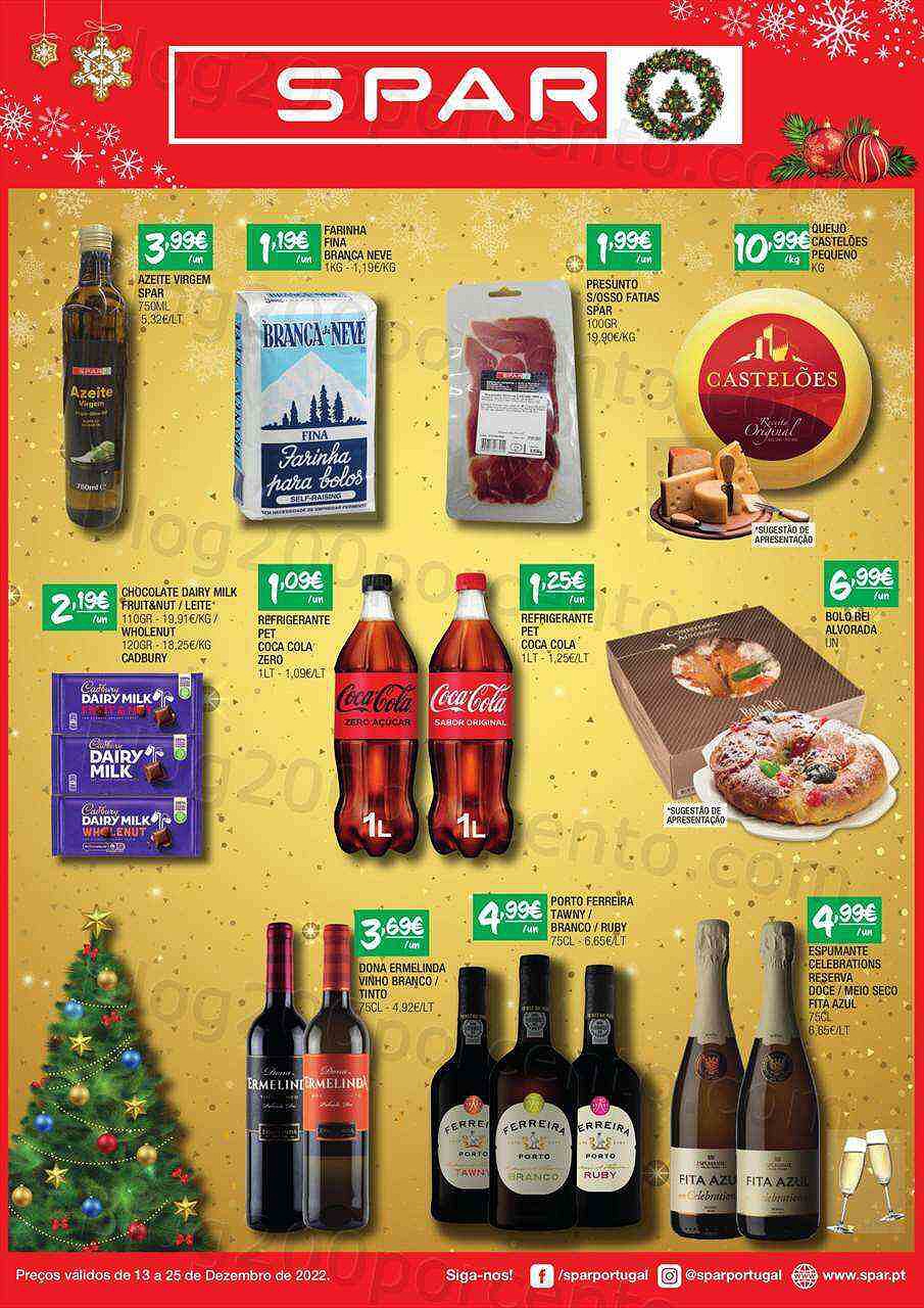 Antevisão Folheto SPAR Natal Promoções de 13 a 25 dezembro