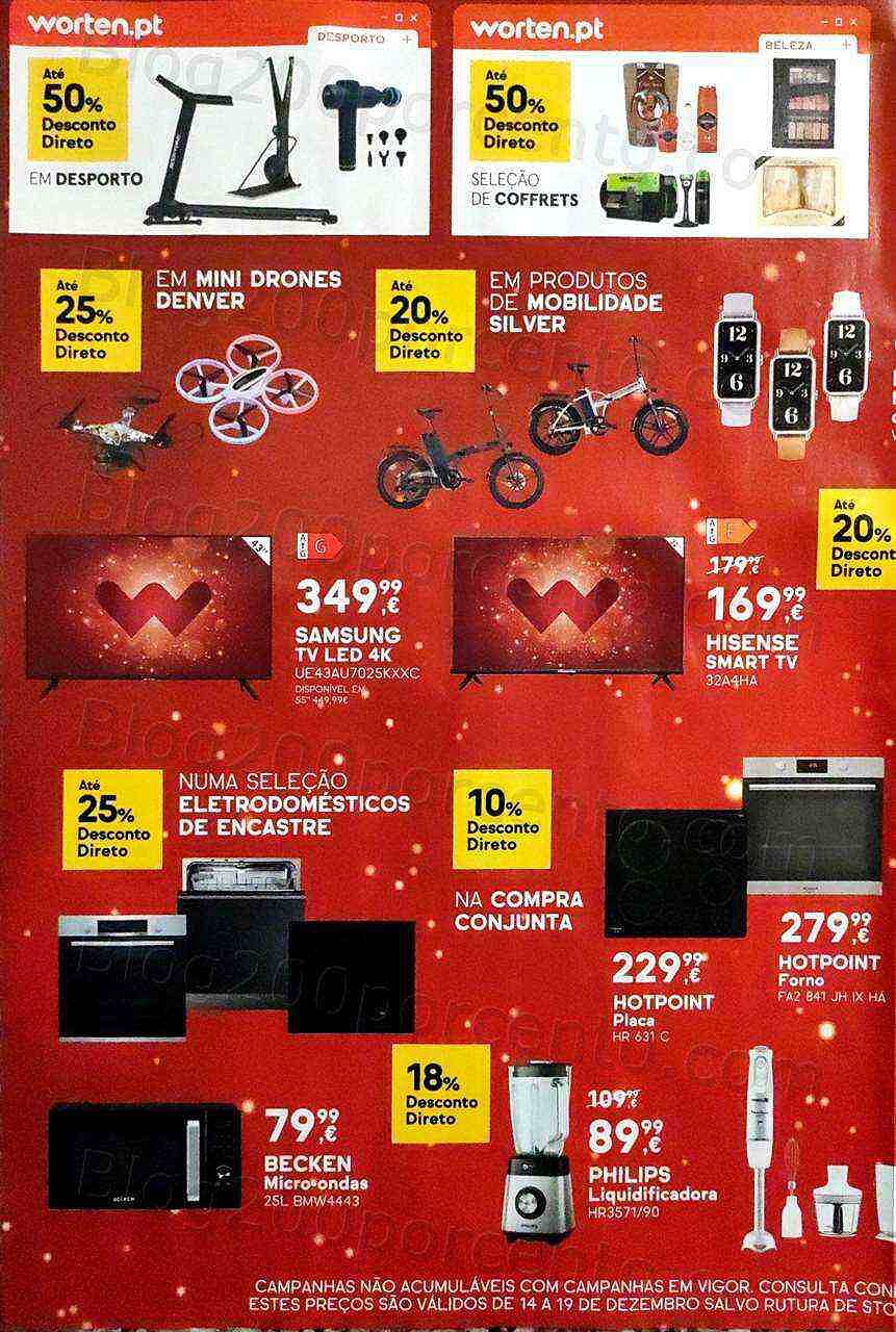Antevisão Folheto WORTEN Promoções de 14 a 19 dezembro