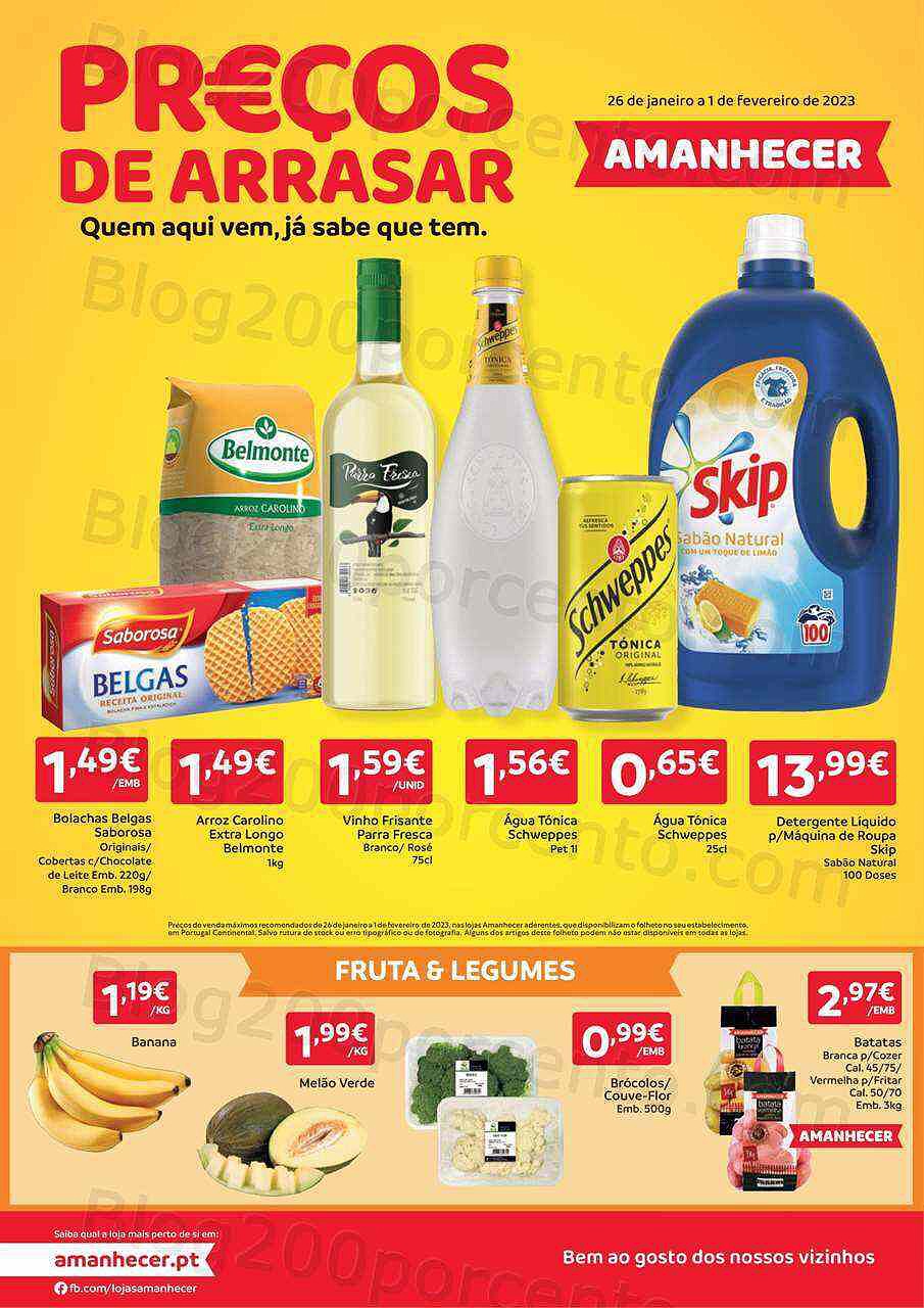 Antevisão Folheto AMANHECER Promoções de 26 janeiro a 1 fevereiro