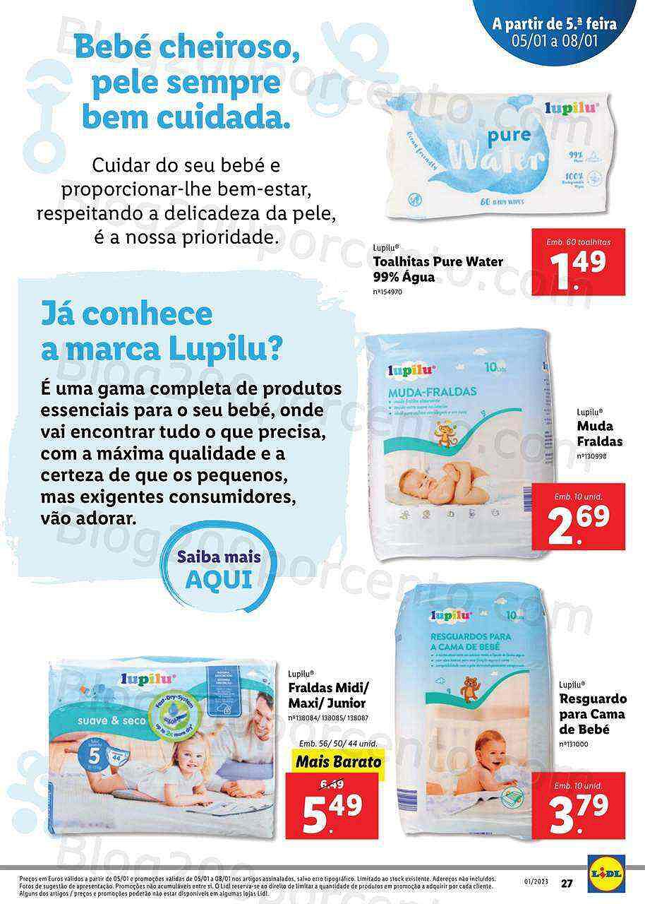 Antevisão Folheto LIDL Aberturas Valongo - Alfena Promoções de 5 a 8 janeiro