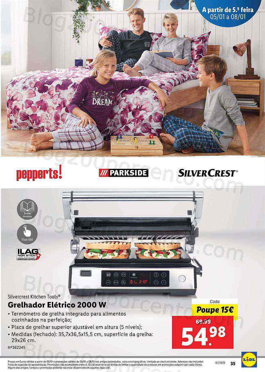 Antevisão Folheto LIDL Aberturas Valongo - Alfena Promoções de 5 a 8 janeiro