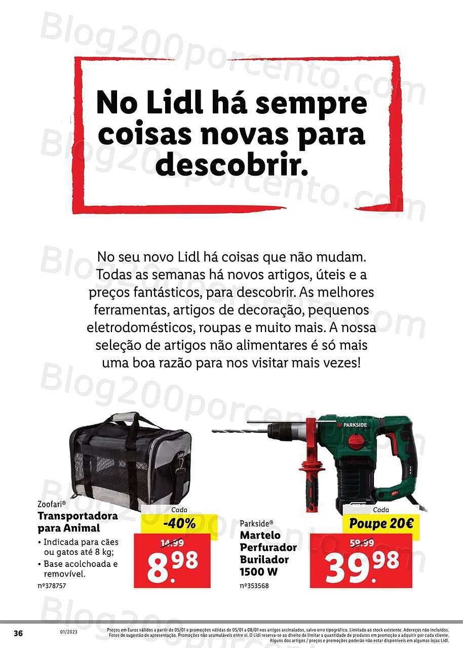Antevisão Folheto LIDL Aberturas Valongo - Alfena Promoções de 5 a 8 janeiro