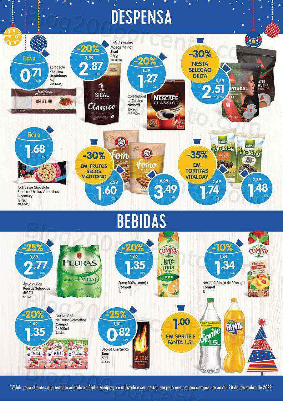 Antevisão Folheto Clube MINIPREÇO Promoções de 22 a 28 dezembro