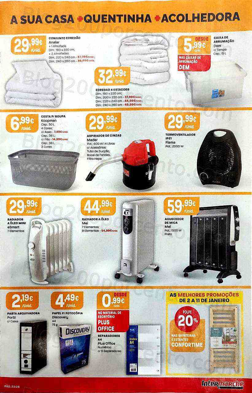 Antevisão Folheto INTERMARCHÉ Aquecimento Promoções de 2 a 11 janeiro