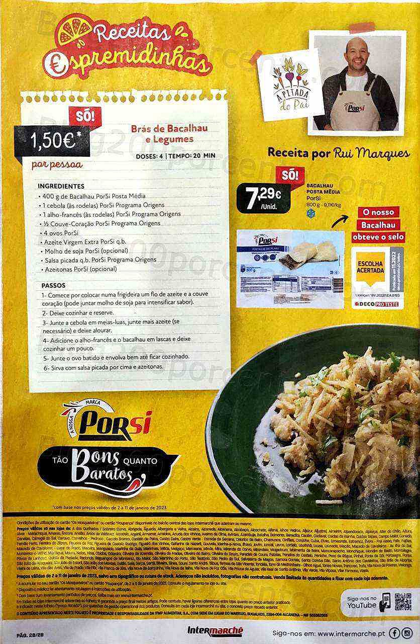 Antevisão Folheto INTERMARCHÉ Contact Promoções de 2 a 11 janeiro
