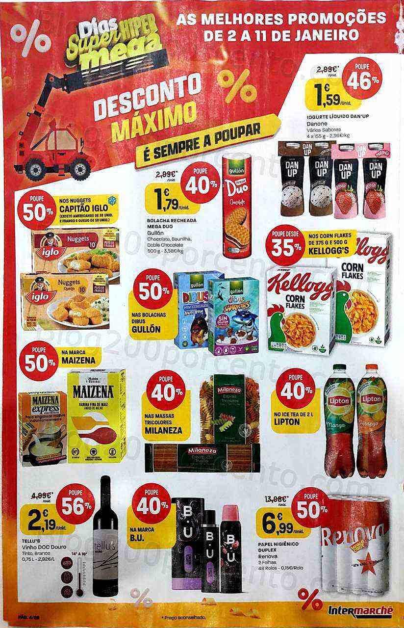 Antevisão Folheto INTERMARCHÉ Contact Promoções de 2 a 11 janeiro