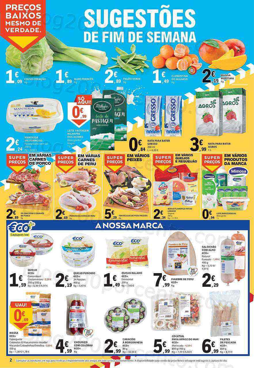 Antevisão Folheto E-LECLERC Promoções Fim de Semana - 27 a 29 janeiro