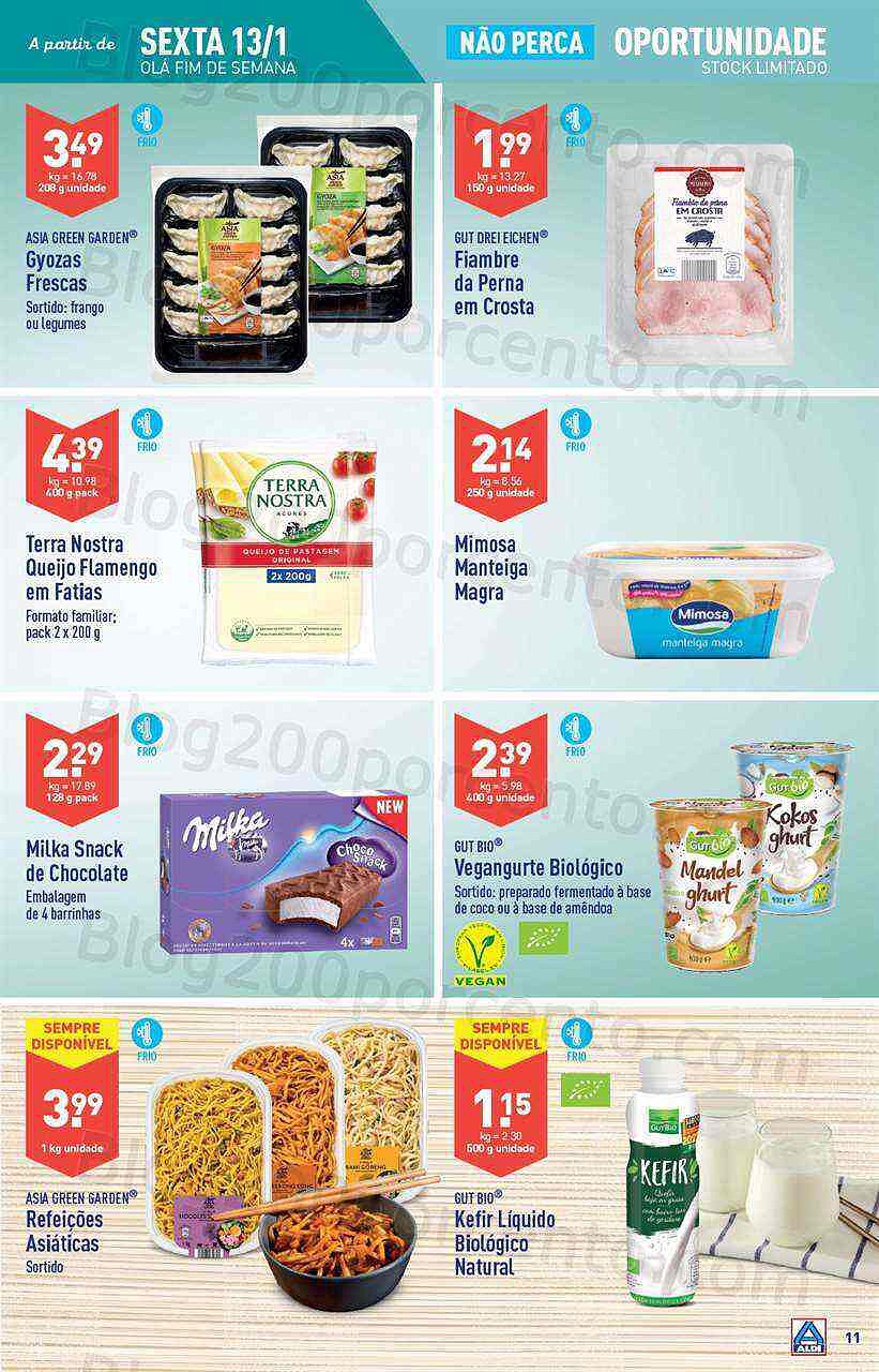 Antevisão Folheto ALDI Promoções de 11 a 17 janeiro