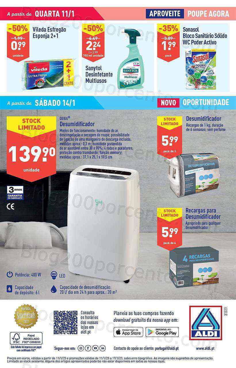 Antevisão Folheto ALDI Promoções de 11 a 17 janeiro