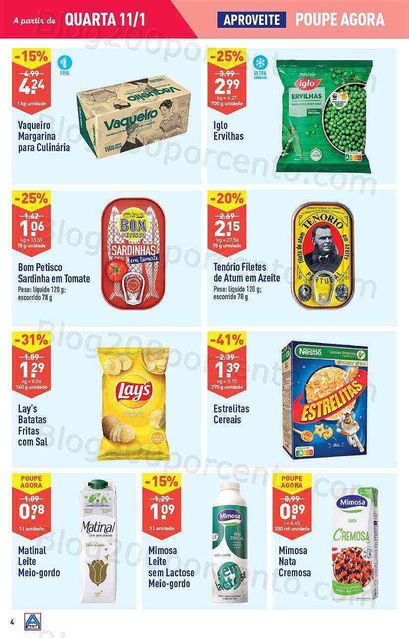 Antevisão Folheto ALDI Promoções de 11 a 17 janeiro