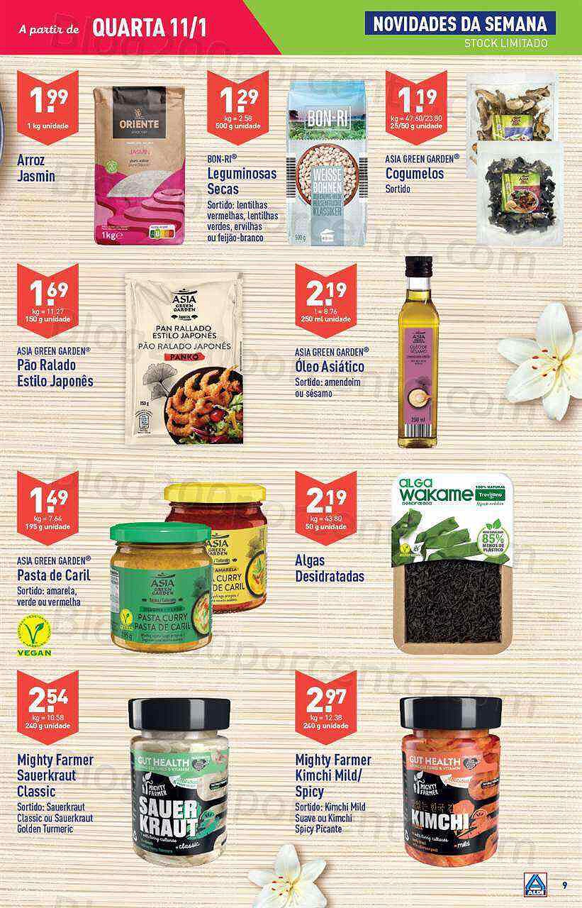 Antevisão Folheto ALDI Promoções de 11 a 17 janeiro