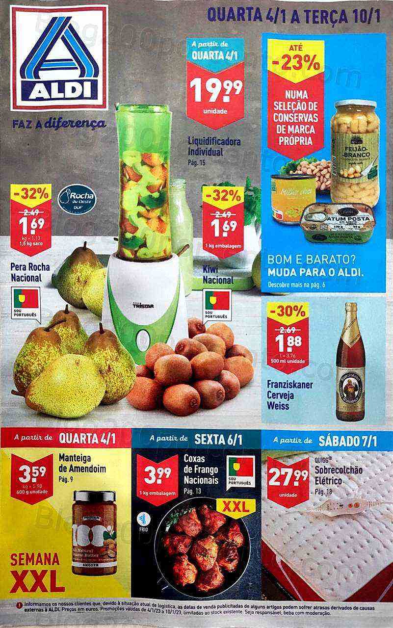 Antevisão Folheto ALDI Promoções de 4 a 10 janeiro