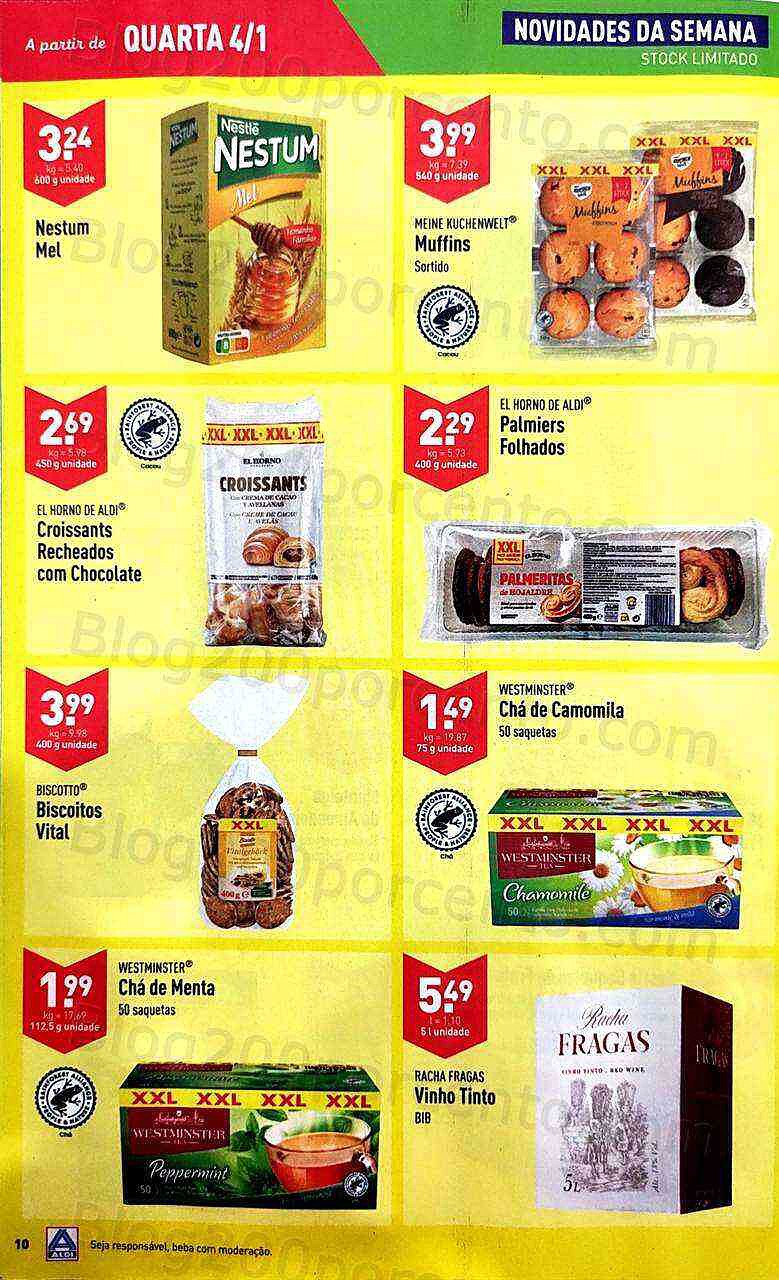Antevisão Folheto ALDI Promoções de 4 a 10 janeiro