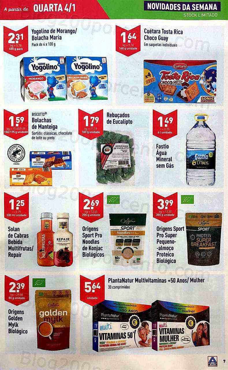 Antevisão Folheto ALDI Promoções de 4 a 10 janeiro