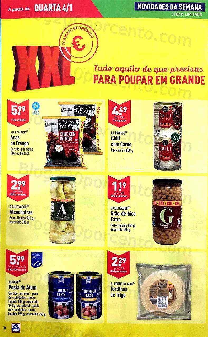 Antevisão Folheto ALDI Promoções de 4 a 10 janeiro