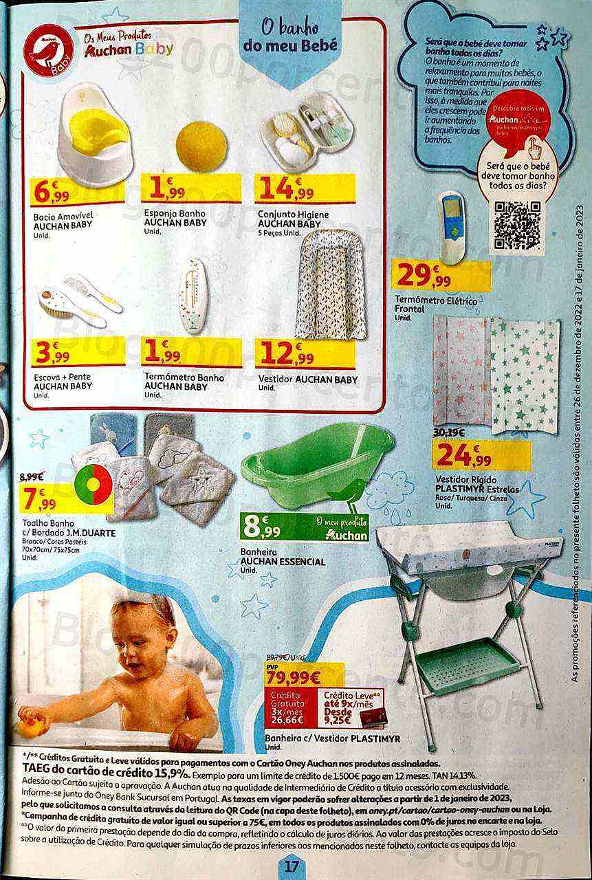 Antevisão Folheto AUCHAN Feira do Bebé Promoções de 26 dezembro a 17 janeiro