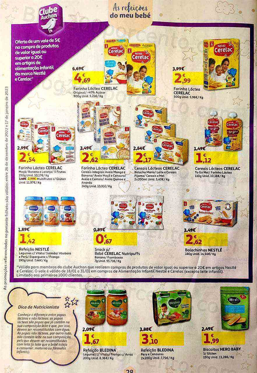 Antevisão Folheto AUCHAN Feira do Bebé Promoções de 26 dezembro a 17 janeiro