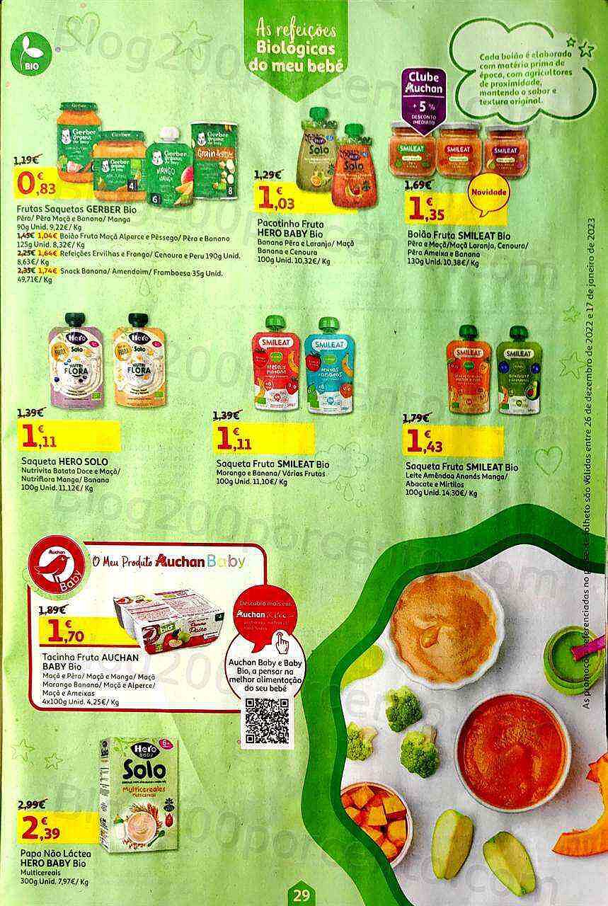 Antevisão Folheto AUCHAN Feira do Bebé Promoções de 26 dezembro a 17 janeiro