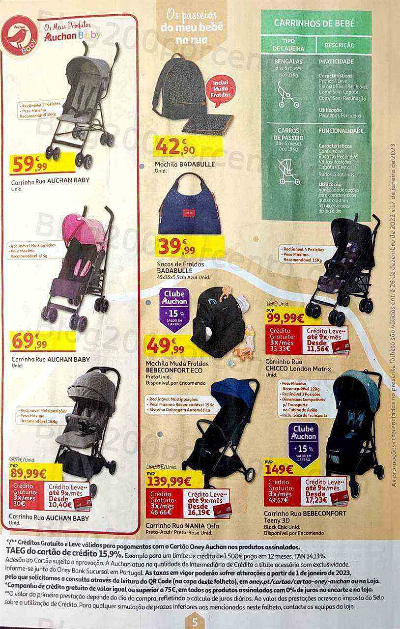 Antevisão Folheto AUCHAN Feira do Bebé Promoções de 26 dezembro a 17 janeiro