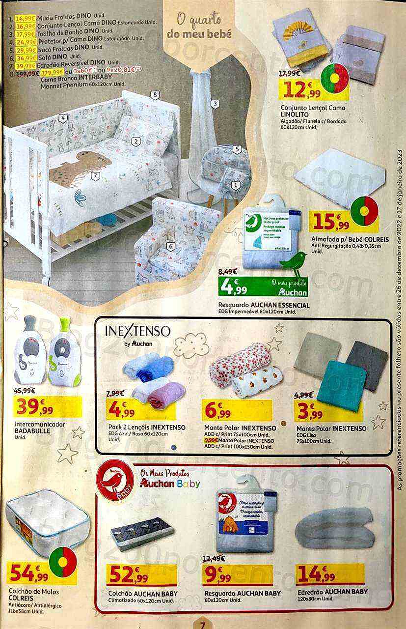 Antevisão Folheto AUCHAN Feira do Bebé Promoções de 26 dezembro a 17 janeiro