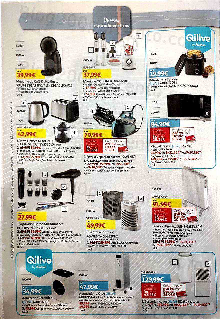 Antevisão Folheto AUCHAN Tecnologia Promoções de 26 dezembro a 17 janeiro