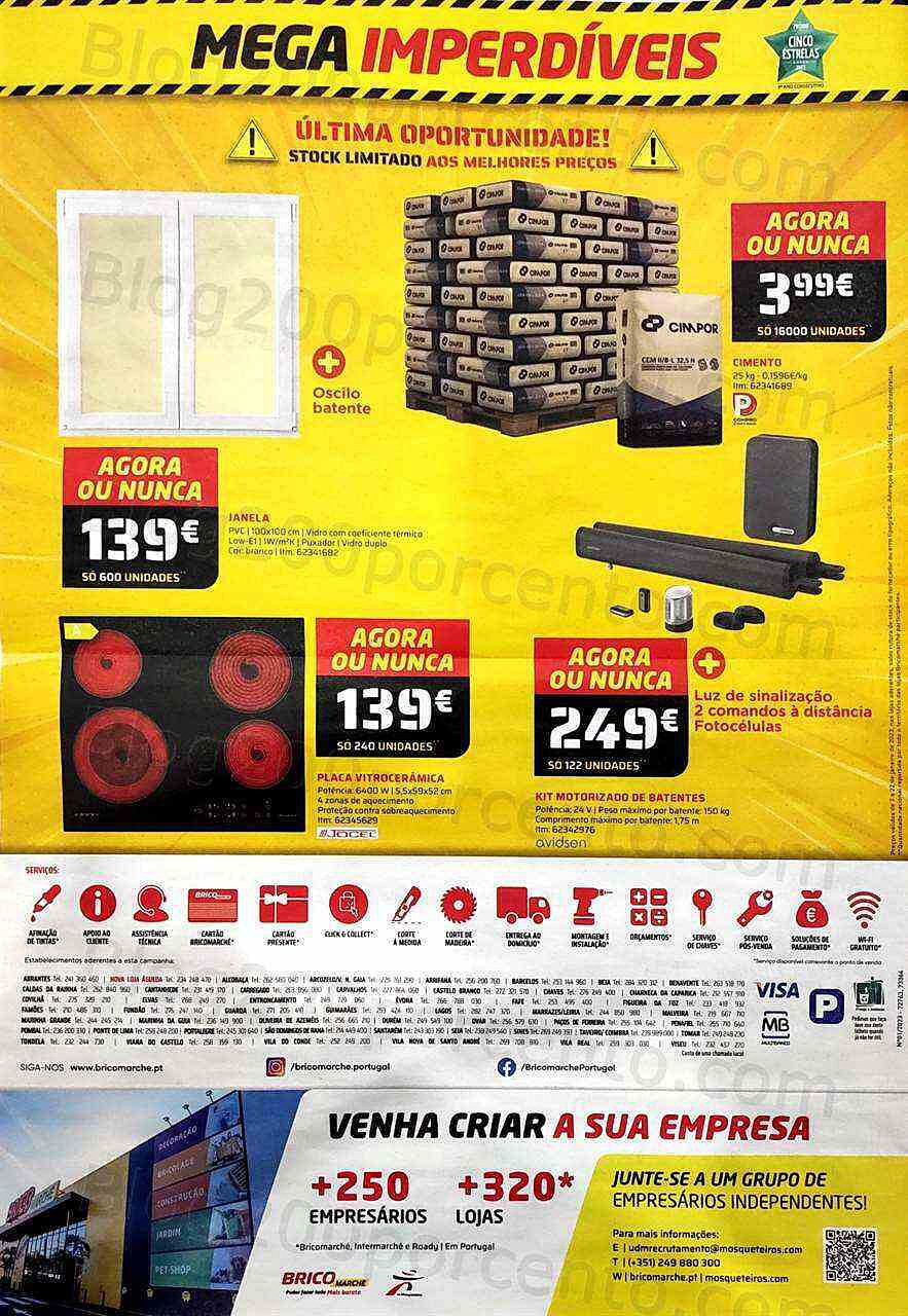 Antevisão Folheto BRICOMARCHÉ Imperdíveis Promoções de 7 a 22 janeiro