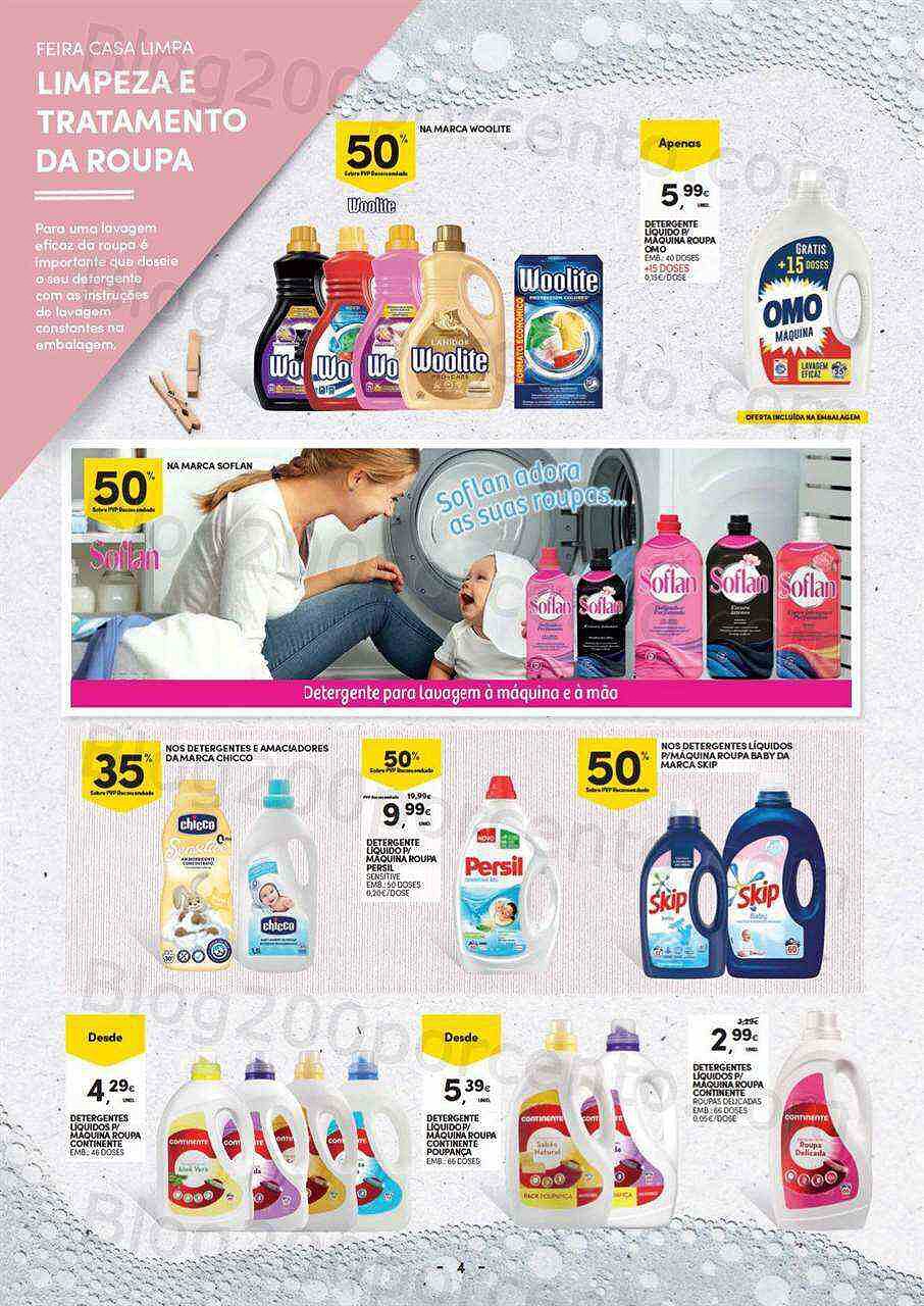 Antevisão Folheto CONTINENTE Casa Limpa Promoções de 3 a 15 janeiro