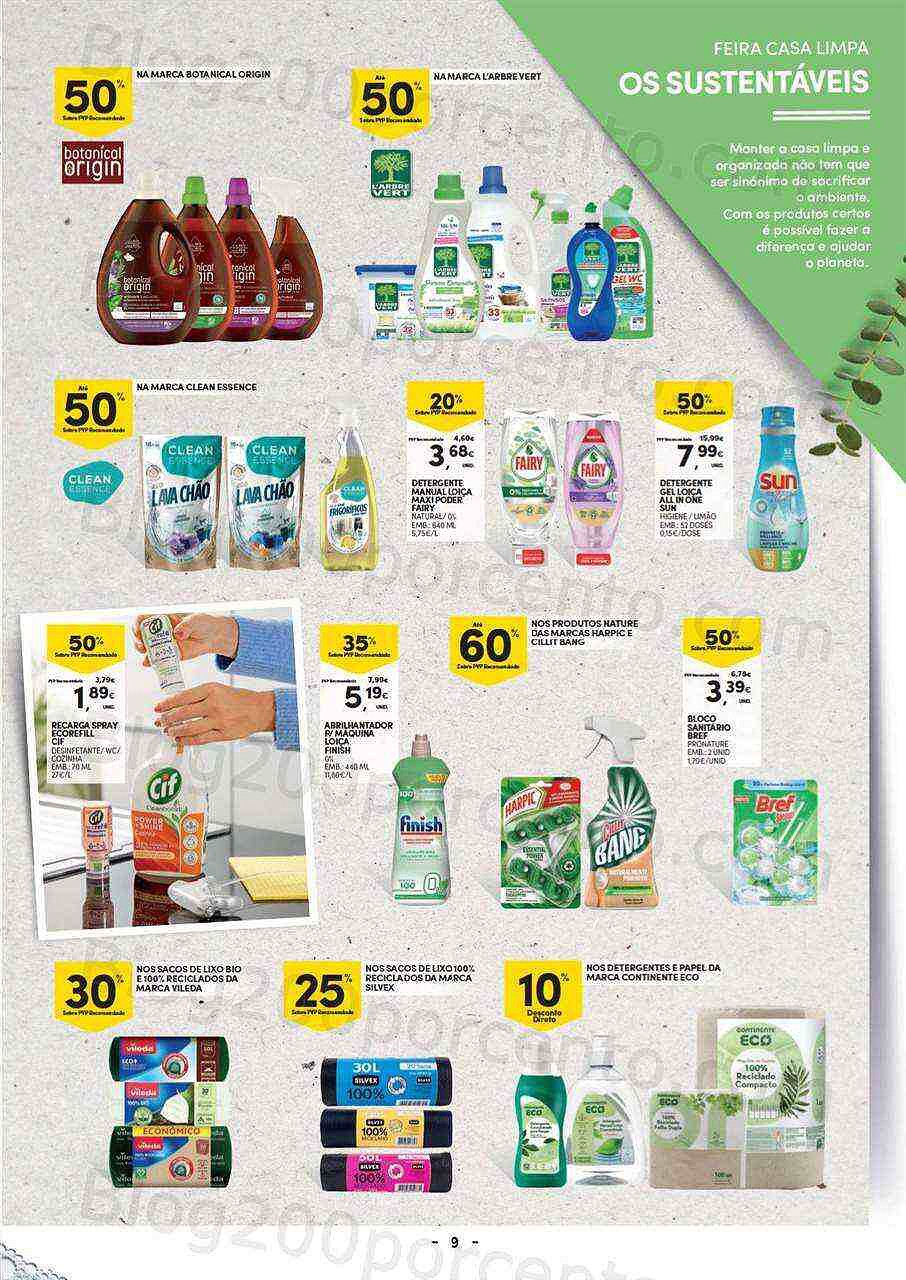 Antevisão Folheto CONTINENTE Casa Limpa Promoções de 3 a 15 janeiro