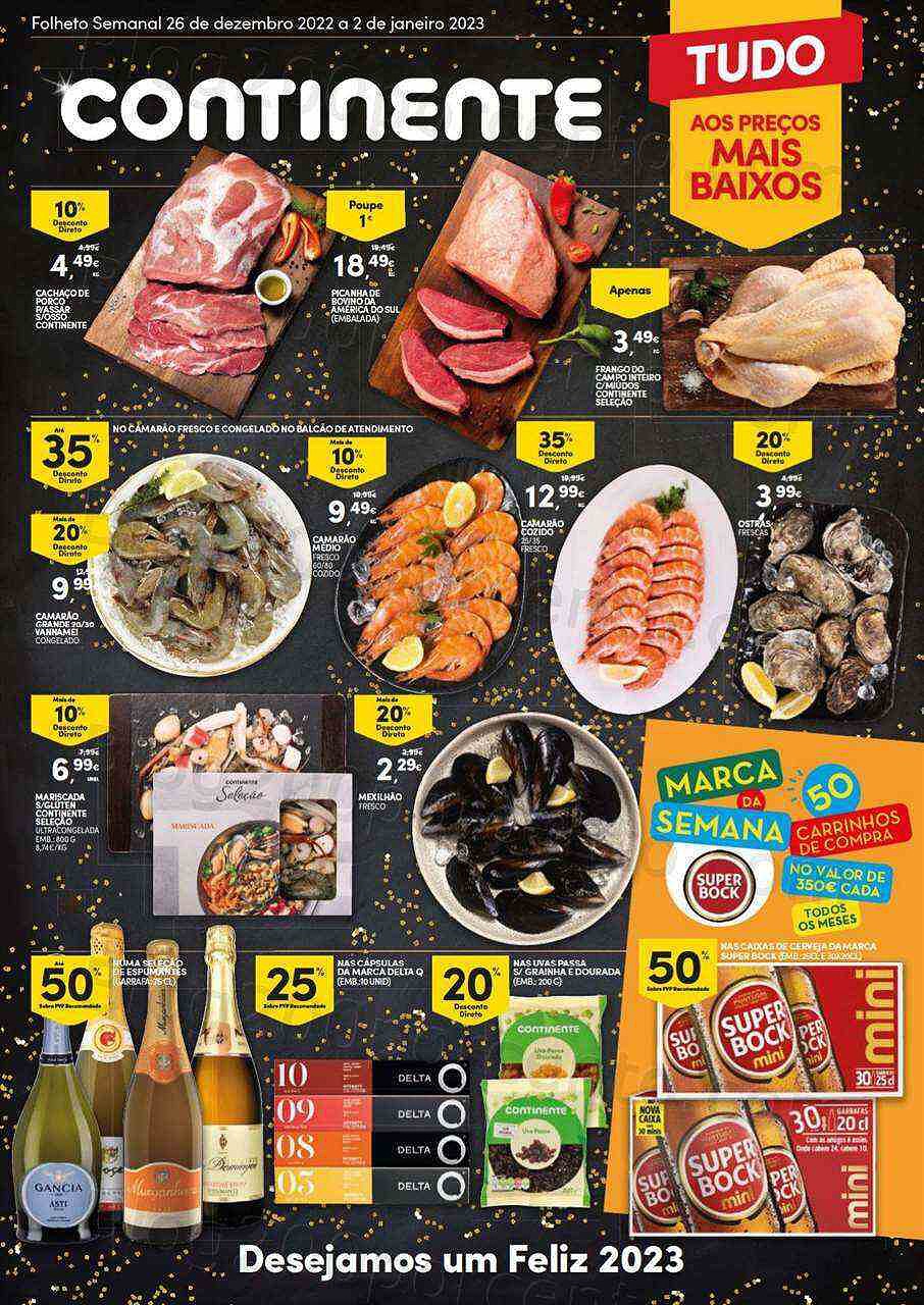 Antevisão Folheto CONTINENTE Modelo - Hiper Promoções de 26 dezembro a 2 janeiro