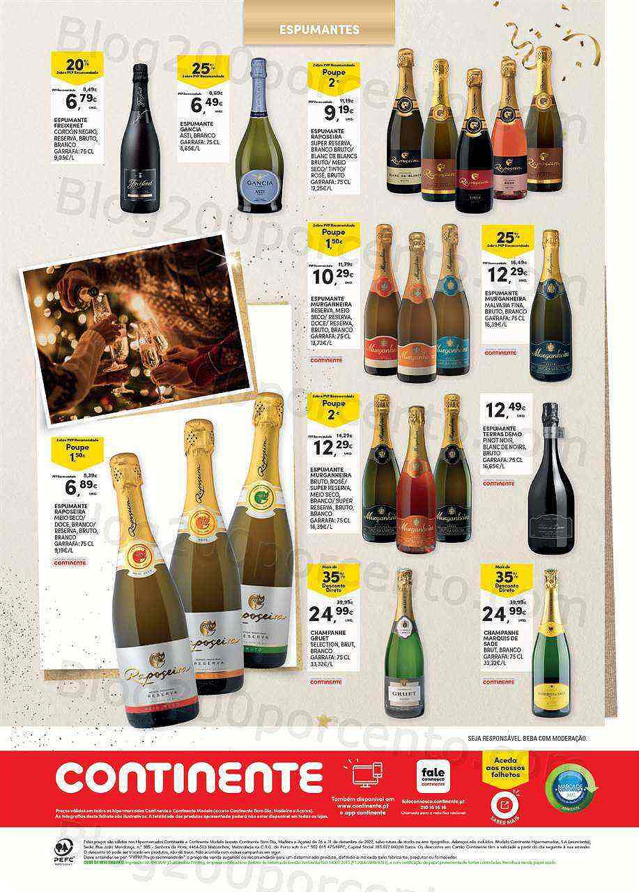 Antevisão Folheto CONTINENTE Especial Feliz 2023 Promoções de 26 a 31 dezembro
