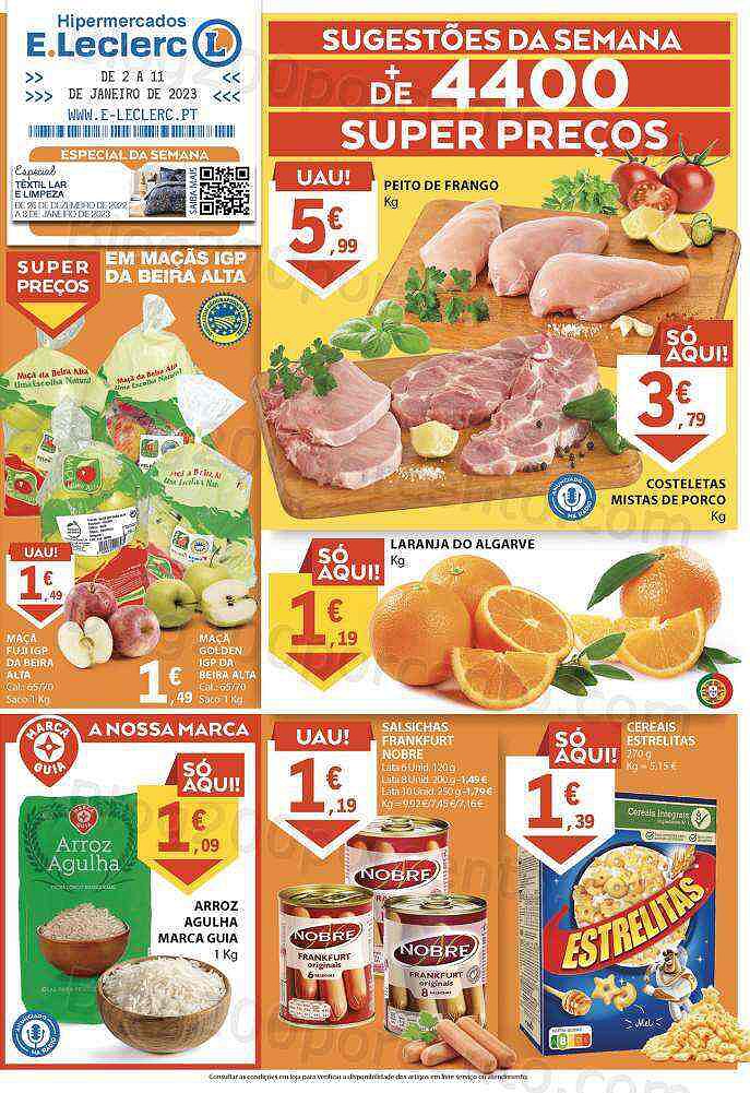 Antevisão Folheto E-LECLERC Promoções de 2 a 11 janeiro