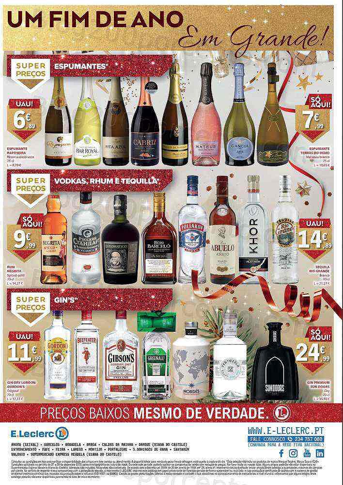 Antevisão Folheto E-LECLERC Extra Final de Ano Promoções de 27 a 30 dezembro