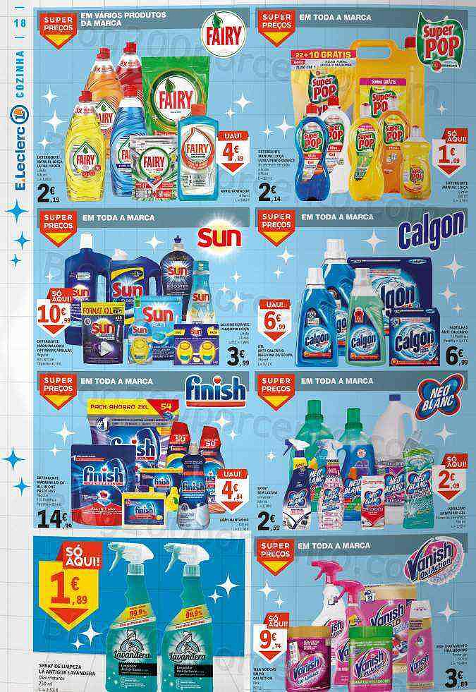 Antevisão Folheto E-LECLERC Têxtil e Limpeza Promoções de 26 dezembro a 8 janeiro