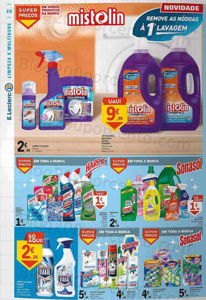 Antevisão Folheto E-LECLERC Têxtil e Limpeza Promoções de 26 dezembro a 8 janeiro