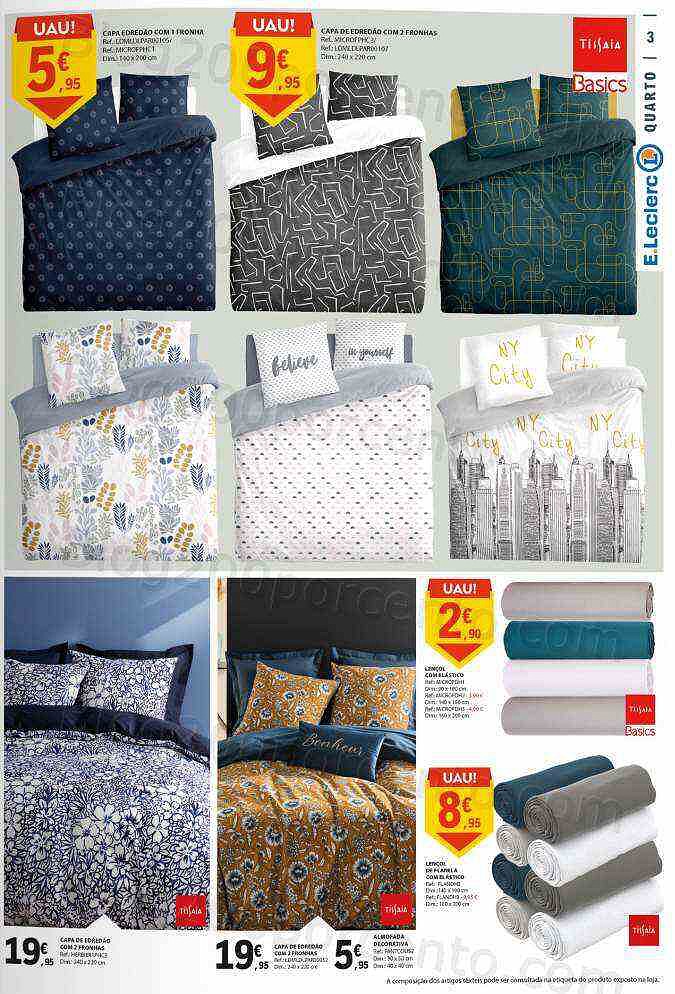 Antevisão Folheto E-LECLERC Têxtil e Limpeza Promoções de 26 dezembro a 8 janeiro