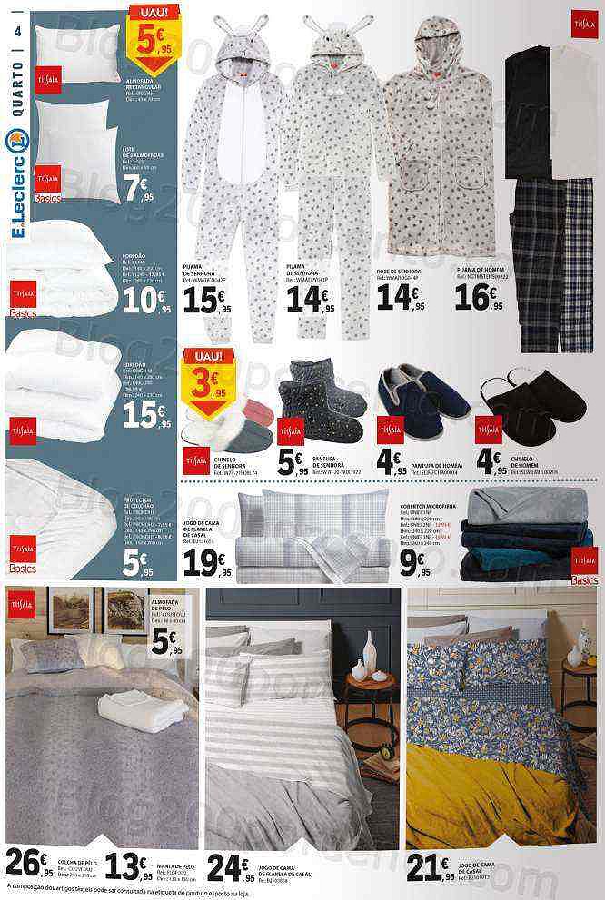 Antevisão Folheto E-LECLERC Têxtil e Limpeza Promoções de 26 dezembro a 8 janeiro