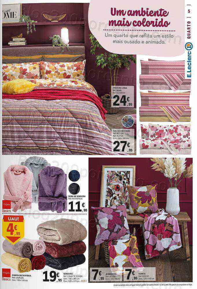 Antevisão Folheto E-LECLERC Têxtil e Limpeza Promoções de 26 dezembro a 8 janeiro