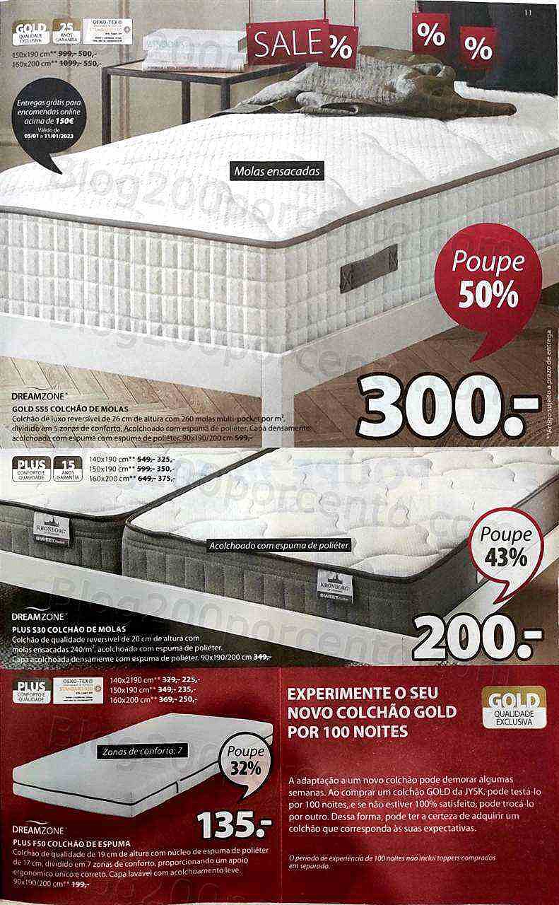 Antevisão Folheto JYSK Promoções de 5 janeiro a 1 fevereiro