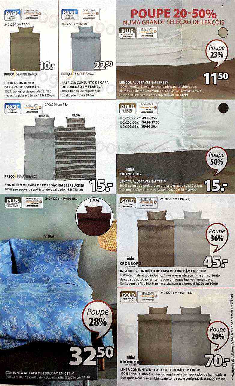 Antevisão Folheto JYSK Promoções de 5 janeiro a 1 fevereiro