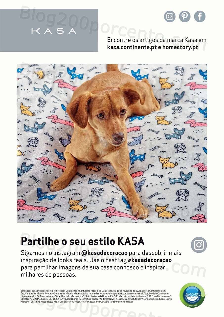 Antevisão Folheto CONTINENTE Kasa Promoções de 3 janeiro a 19 fevereiro