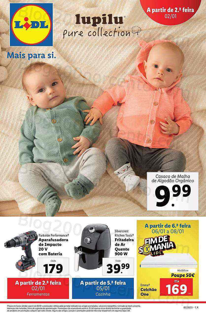 Antevisão Folheto LIDL Promoções de 2 a 8 janeiro - Edição Digital e Completa