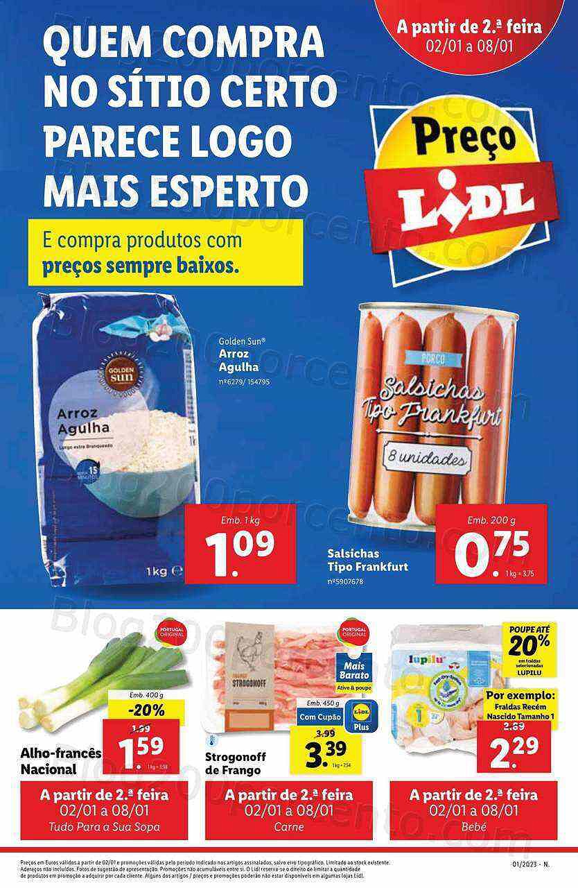 Antevisão Folheto LIDL Promoções de 2 a 8 janeiro