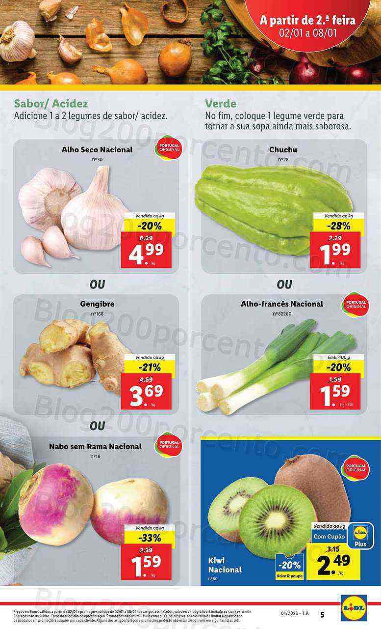 Antevisão Folheto LIDL Promoções de 2 a 8 janeiro