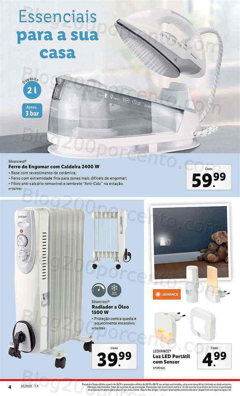 Antevisão Folheto LIDL Bazar Promoções de 26 a 31 dezembro