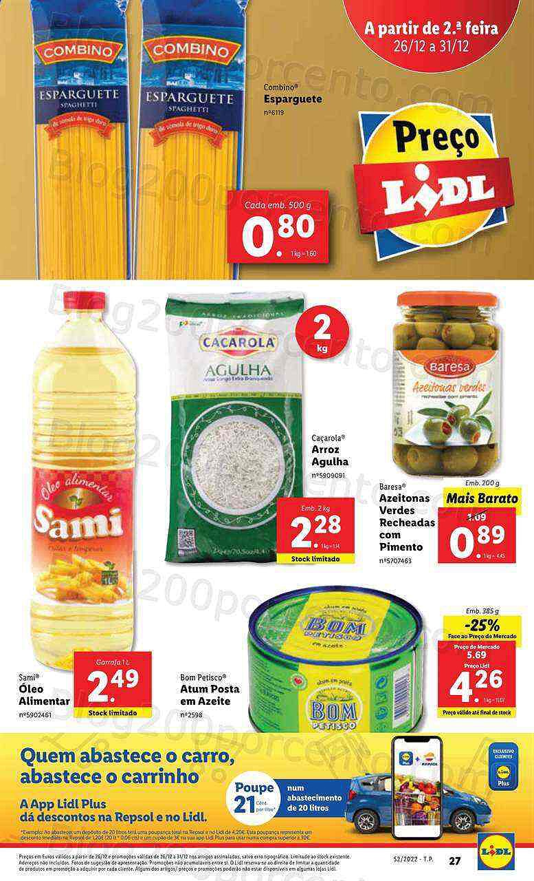 Antevisão Folheto LIDL Promoções de 26 a 31 dezembro