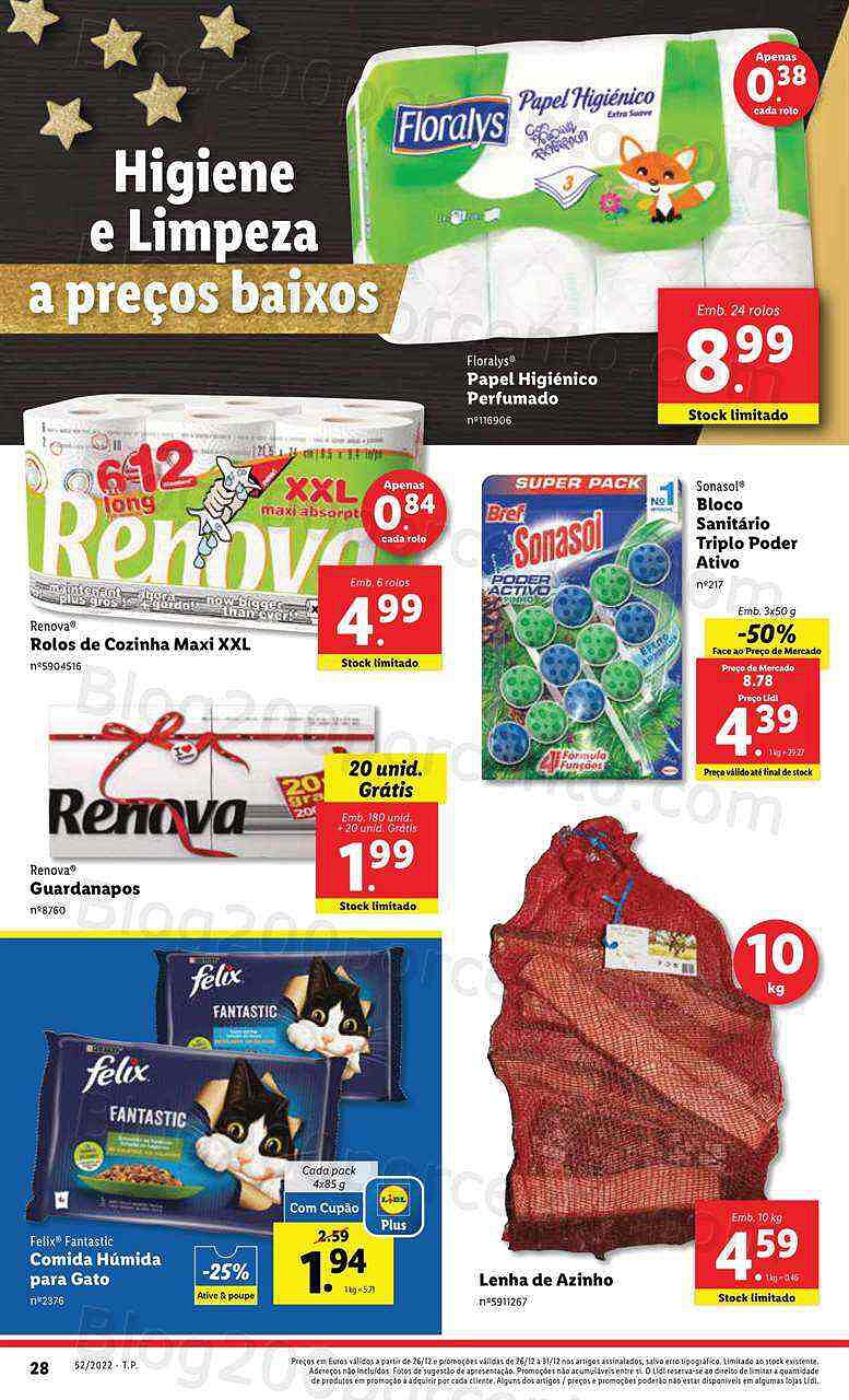 Antevisão Folheto LIDL Promoções de 26 a 31 dezembro