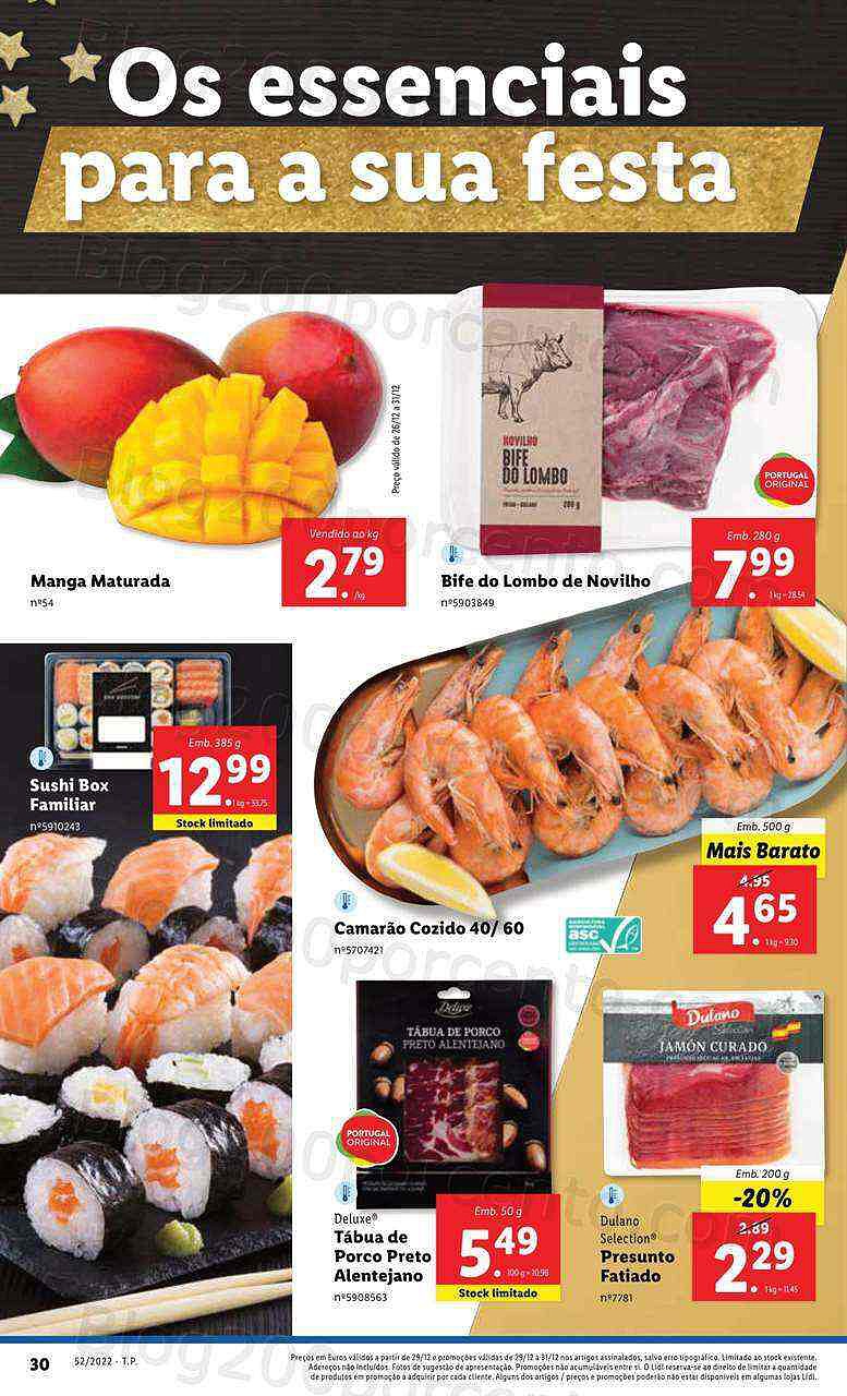 Antevisão Folheto LIDL Promoções de 26 a 31 dezembro
