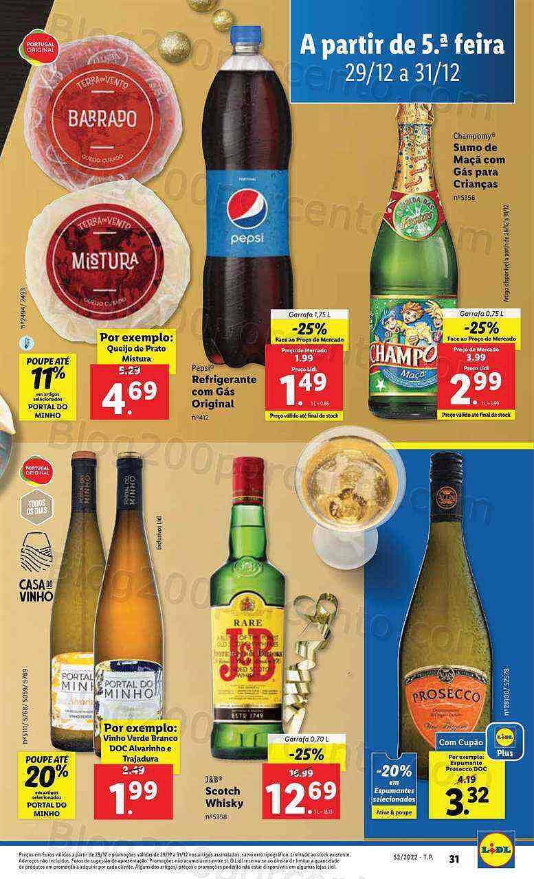 Antevisão Folheto LIDL Promoções de 26 a 31 dezembro