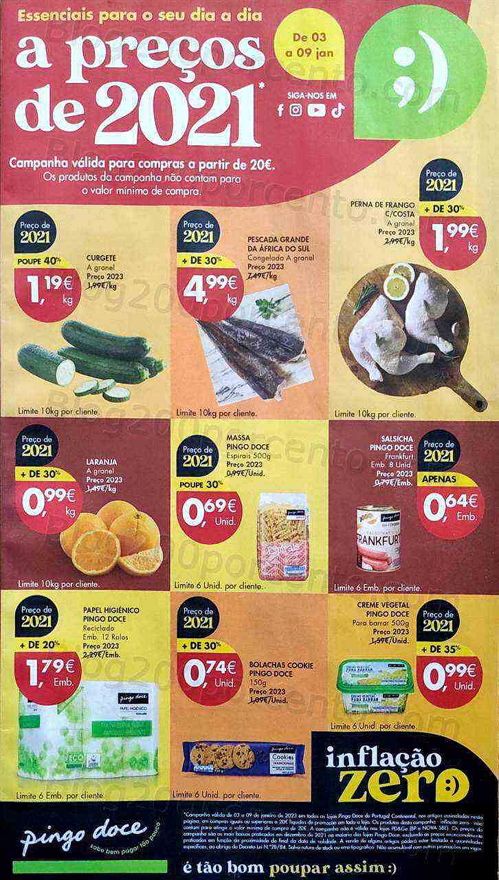 Antevisão Folheto PINGO DOCE Promoções de 3 a 9 janeiro